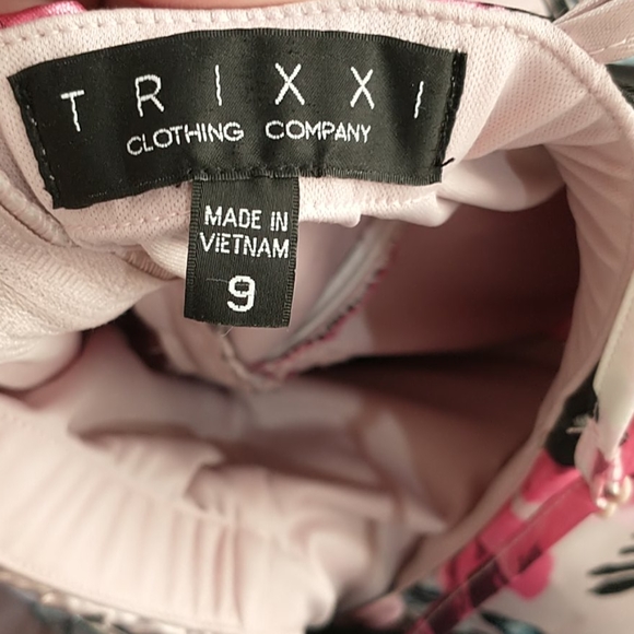 Trixxi formal dress, Size: 9 Color: pink and black - Picture 2 of 2